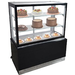 Vitrine Refrigerada Linha Prime Preta 1,00 metro