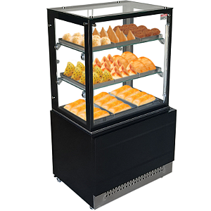 Vitrine Estufa Linha Prime Preta 0,70 metros