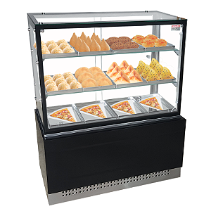 Vitrine Estufa Linha Prime Preta 1,00 metro