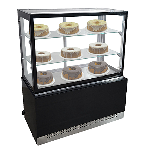 Vitrine Seca Linha Prime Preta 1,00 metro