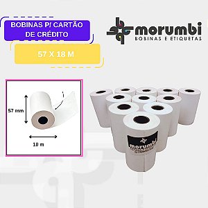 Bobina Térmica para cartão de crédito.