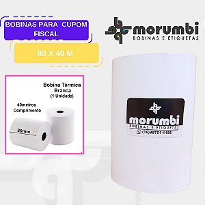 Bobina Térmica para PDV – 80X40