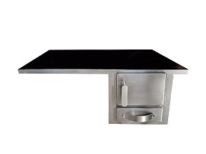 Fogão Inox Com Chapa Vitrocerâmica 45x75