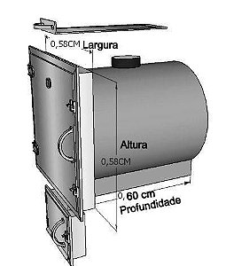 FORNO INOX PARA EMBUTIR 60 CM PROFUNDIDADE