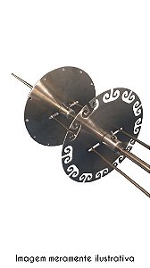 Roda Carrossel Para 16 Espetinhos