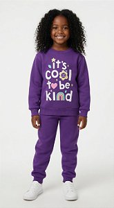 Conjunto de Moletom Violeta