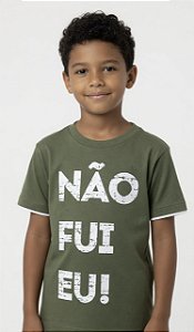 Camisa de Malha Manga Curta "Não fui eu!"