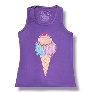 Regata Feminina Viscolycre Gelato