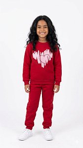 Conjunto de Moletom Flanelado Sweet Love