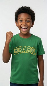 Camisa de Malha Manga Curta Brasil