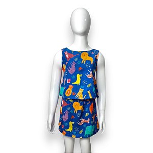 Conjunto de Viscose com short-saia Zool
