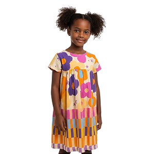 Vestido de Viscose Estampa Digital Essência