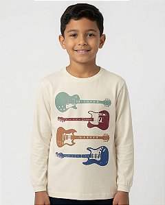 Camisa de Malha Manga Longa Guitarra