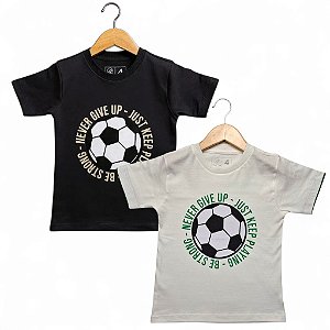 Camisa de Malha Manga Curta Never Give Up