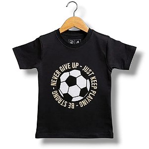 Camisa de Malha Manga Curta Never Give Up
