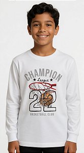 Camisa de Malha Manga Longa Basquetebol