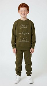 Conjunto de Moletom Flanelado Futebol