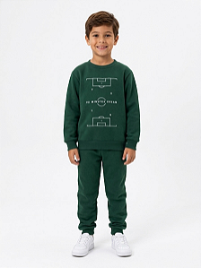 Conjunto de Moletom Flanelado Futebol