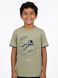 Camisa de Malha Manga Dupla Astronauta