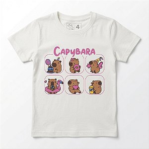 Blusa Viscolycra Manga Curta Capivara