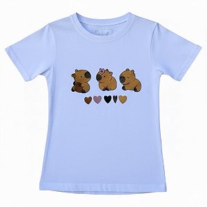 Blusa Viscolycra Manga Curta Capivara