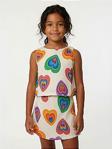 Conjunto de Viscose com short-saia Love