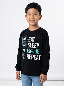 Camisa de Malha Manga Longa Jogo Ativado