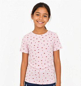 Blusa Infantil Menina Em Ribana Love Canelada