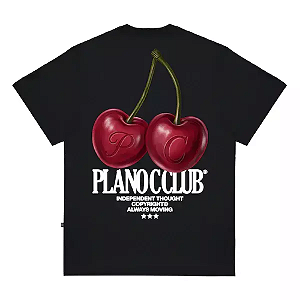 CAMISETA PLANO C CHERRY PRETA