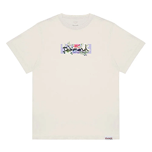 Camiseta Diamond Gem & Flowers - Creme