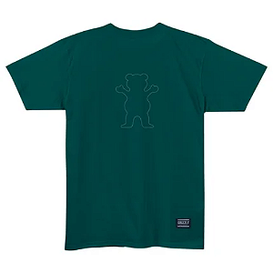 Camiseta Grizzly Outline Og Bear Tee - GREEN TEAL