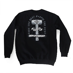 Moletom Independent Careca RTB Sledge Crew - Preto