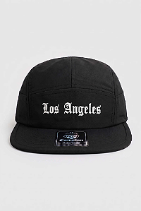 Boné Compton Five Panel Strapback Los Angeles Preto