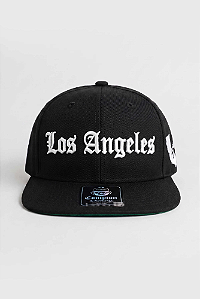 Boné Compton Aba Reta Los Angeles California Preto
