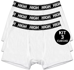 Pack Com 3 Cuecas High Boxer