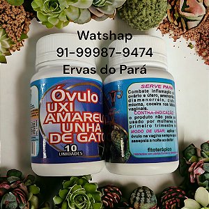 Óvulos Uxi Amarelo e Unha de Gato 10 unidadde 2 FRASCO