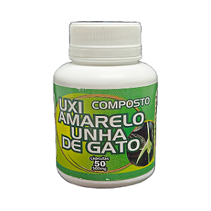 Uxi Amarelo Unha de Gato - 50 Cápsulas   2 FRASCO