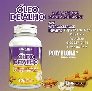 CAPSULA DE ÓLEO DE ALHO 02 FRASCO
