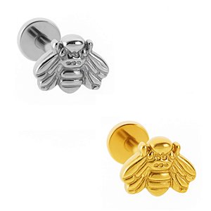 Abelha Labret de Titânio