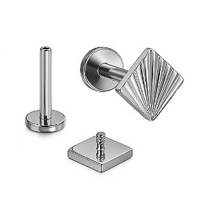 Losango Spectrum Labret de Titânio