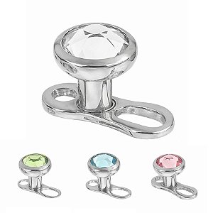 Microdermal de Titânio com Pedra
