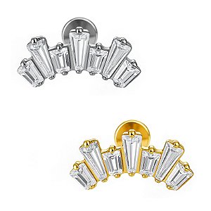 Labret de Baguetes ZigZag Titânio