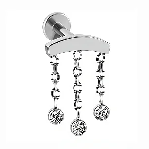 Pêndulos de Zircônia Labret de Titânio