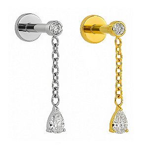 Pêndulo Gota Labret de Titânio
