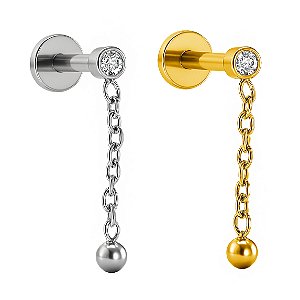 Pêndulo Bolinha Labret de Titânio