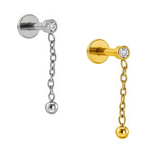 Pêndulo Bolinha Labret de Titânio
