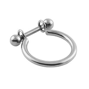 Argola Conch de Titânio com Barbell