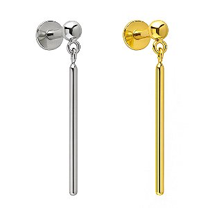Palito Labret de Titânio