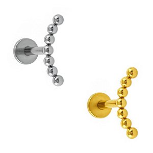Cluster de Beads Labret de Titânio