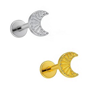 Lua Piramidal Labret de Titânio
